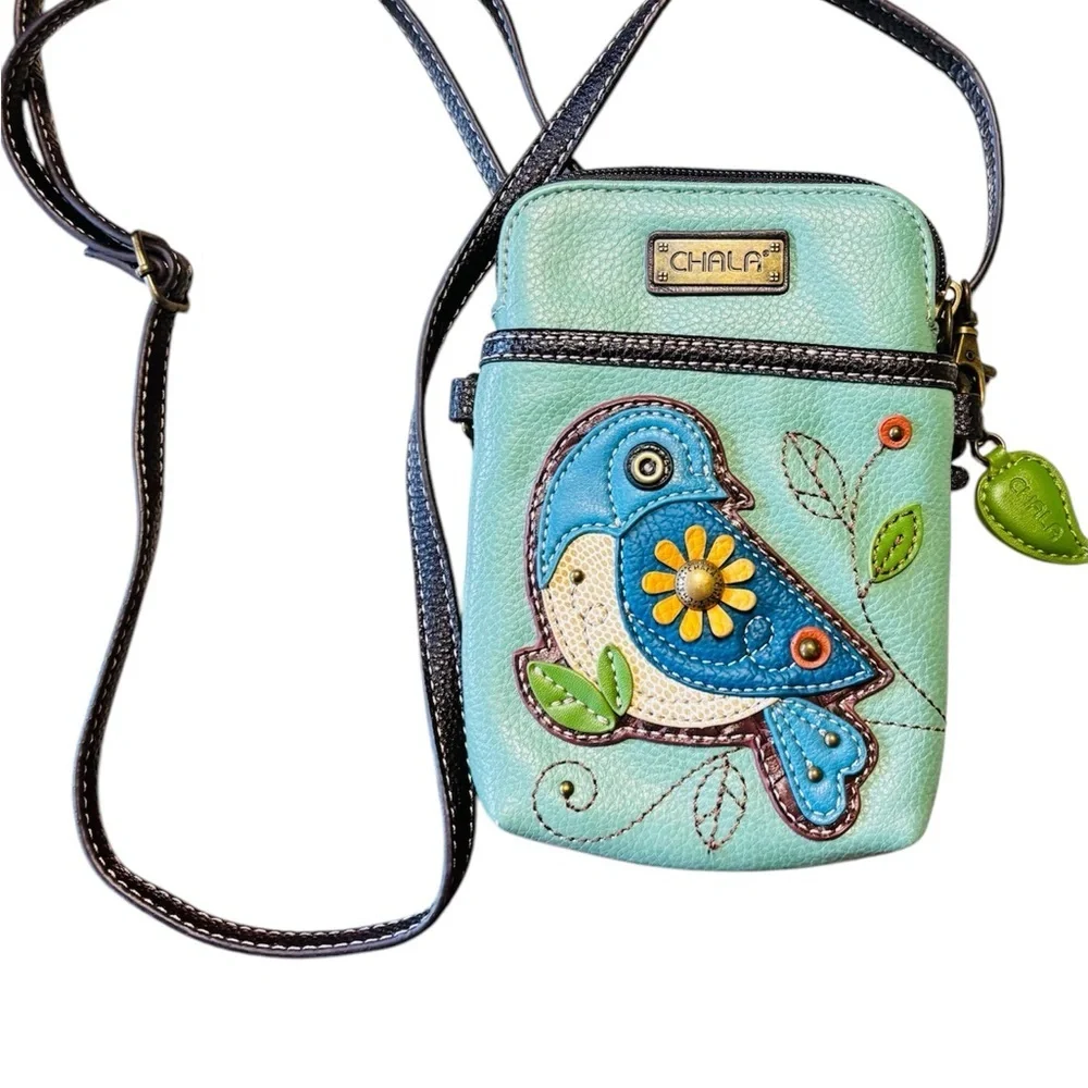 Chala bluebird Cellphone Xbody Turquoise Synthetic